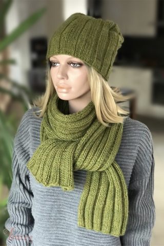 imusau.lt | parduodama Rankų darbo kepurė su šaliku, One size